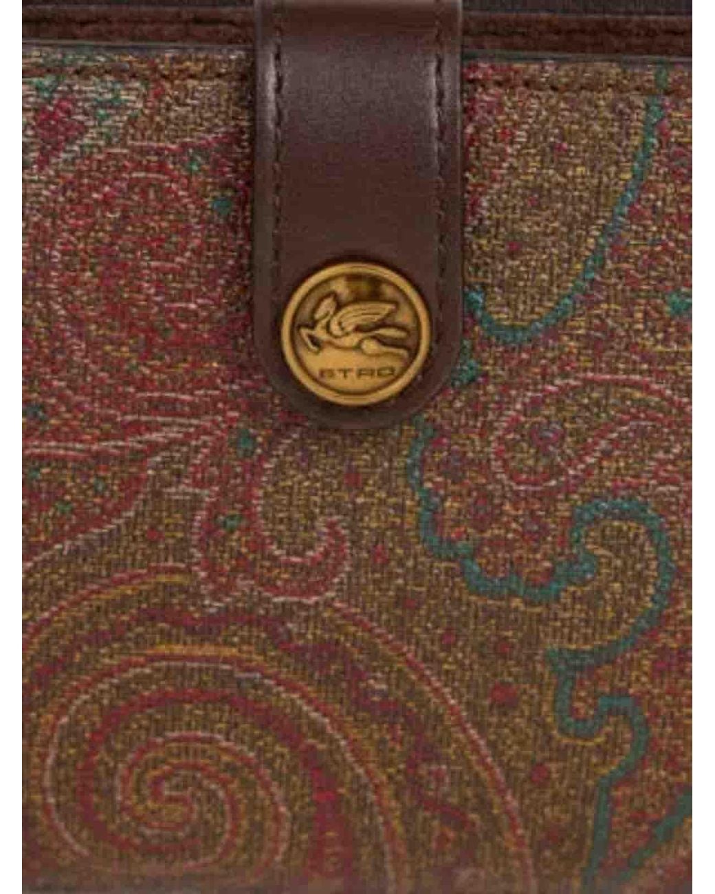 Etro White Wallet With Chain