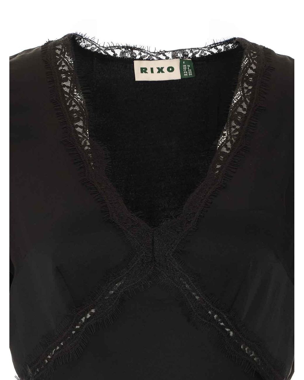 Rixo Black Annina Dress