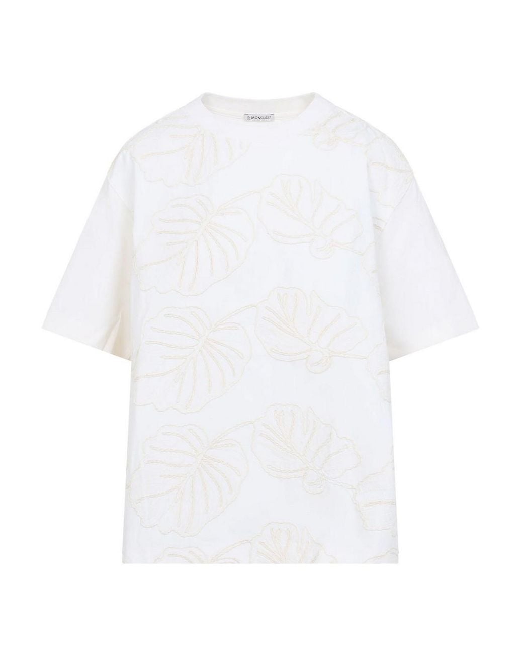 Moncler White Ss T-Shirt