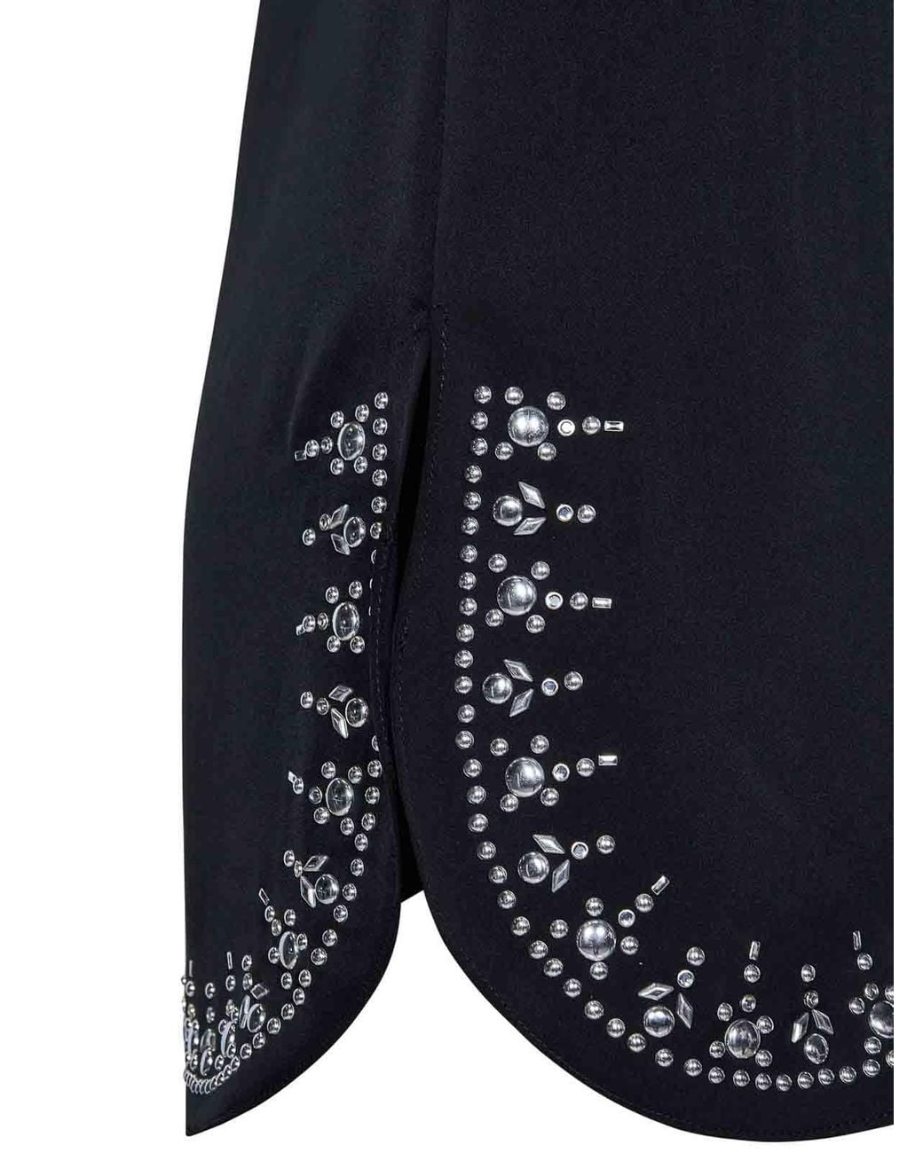 Rabanne Black Satin Top