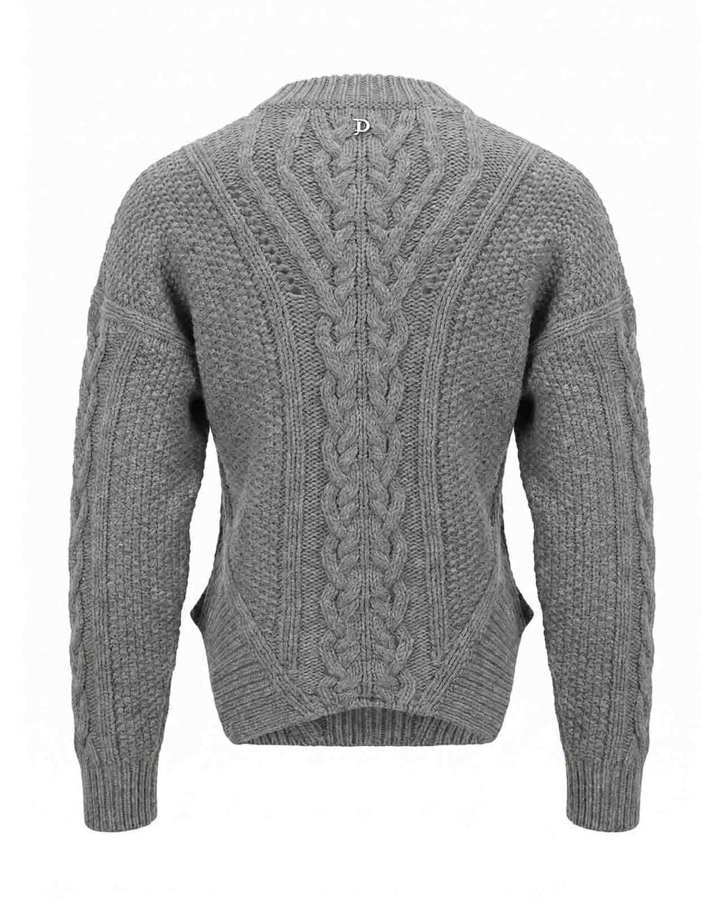 Suéter Cuello Redondo Dondup de color Gray