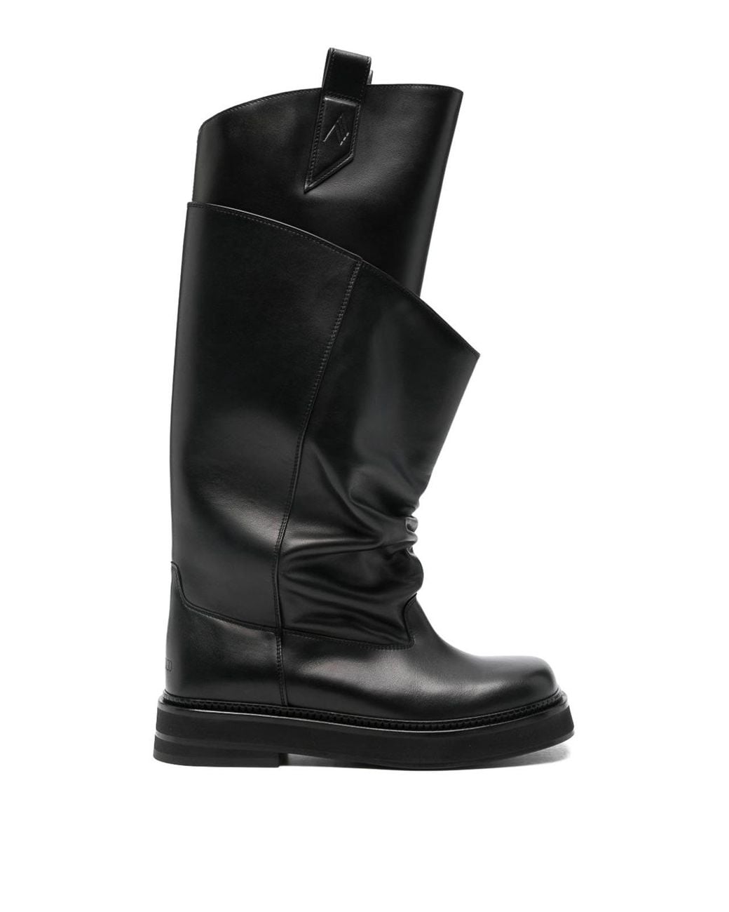 The Attico Black Robin Walk Leather Boots