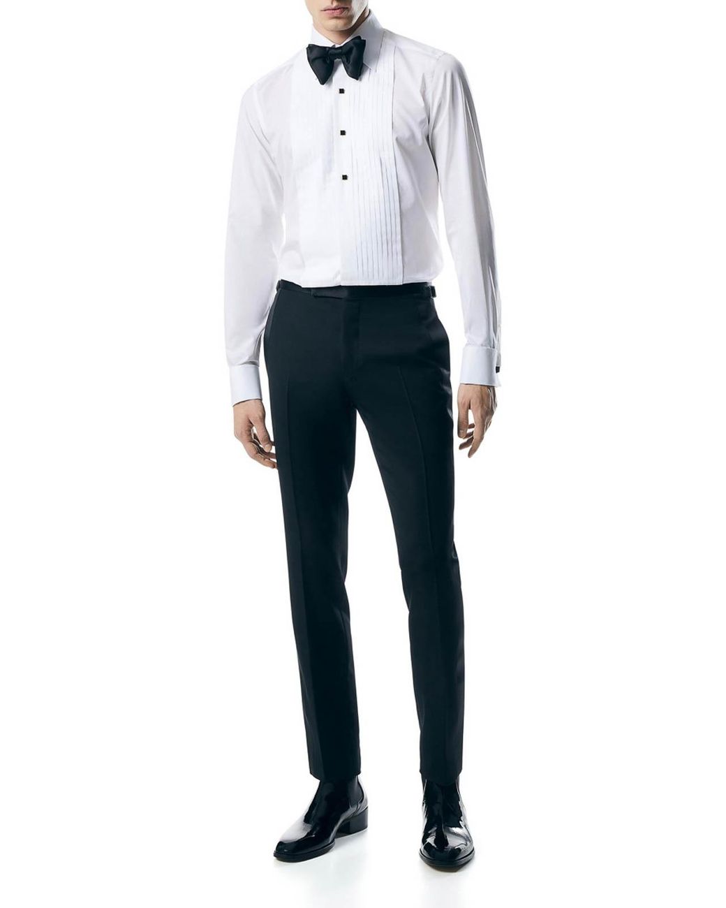 Tom Ford White Cocktail Voile Slim Fit Evening Shirt for men