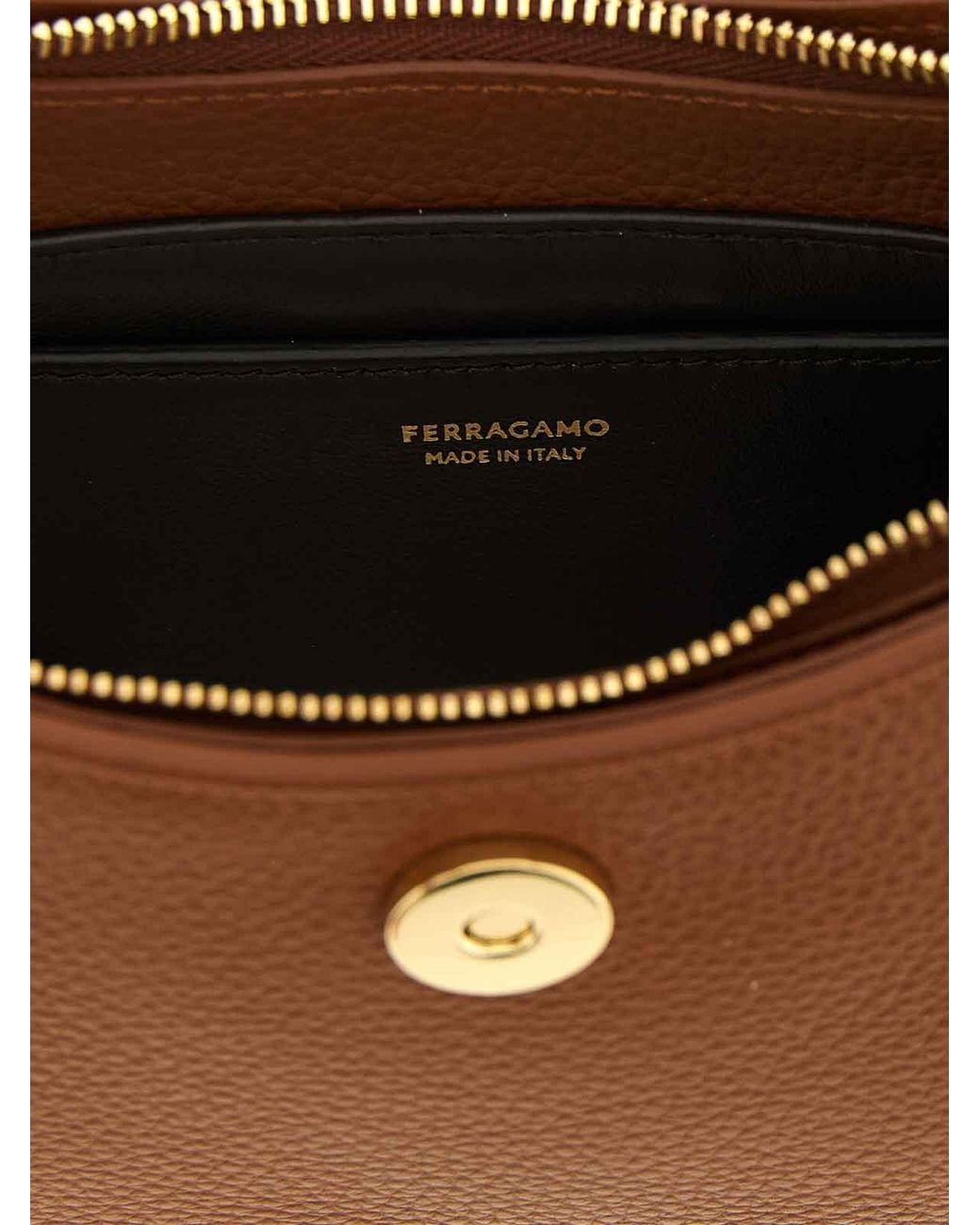 Ferragamo Brown Mini Shoulder Bag