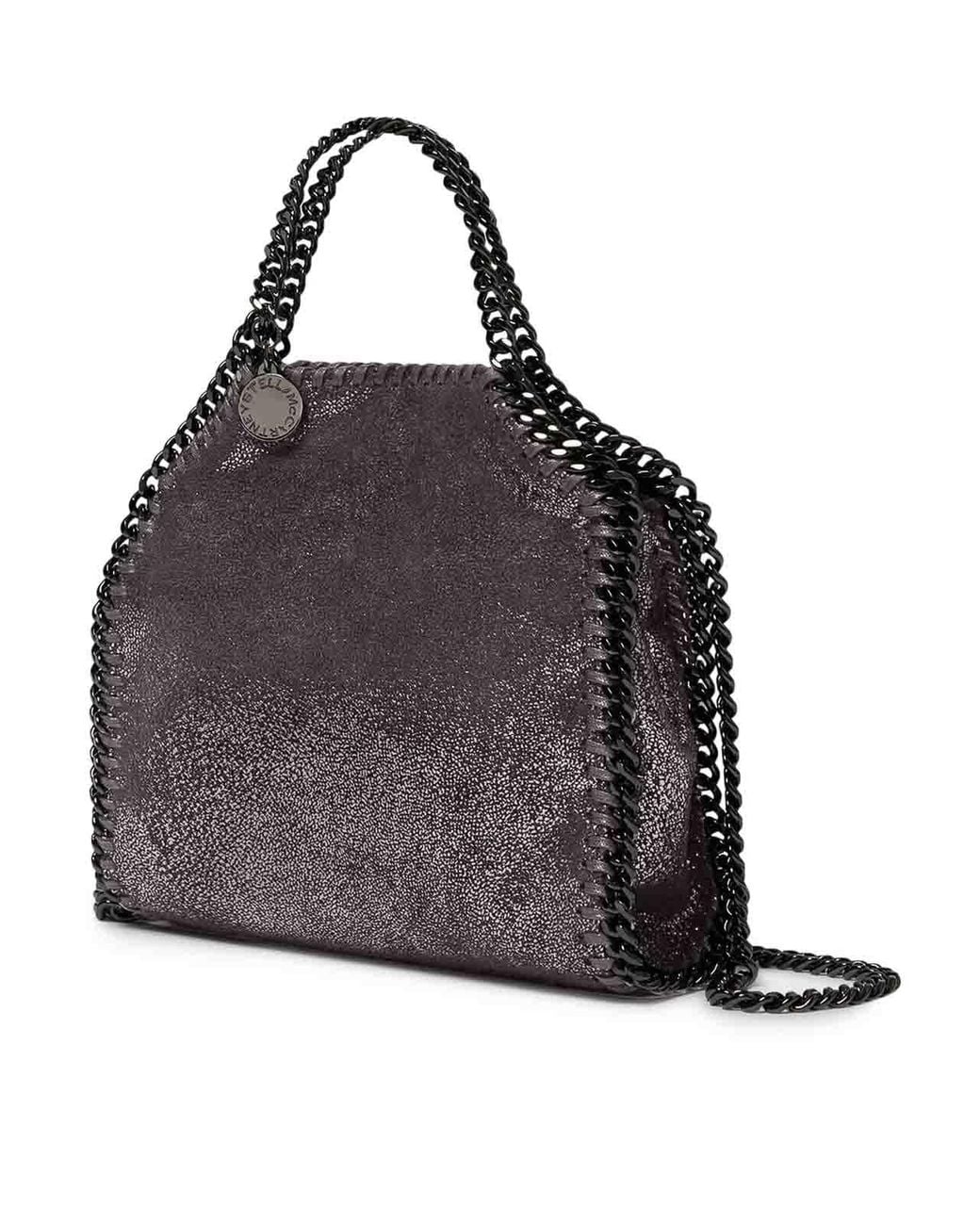 Stella McCartney Purple Micro Falabella Tote Bag