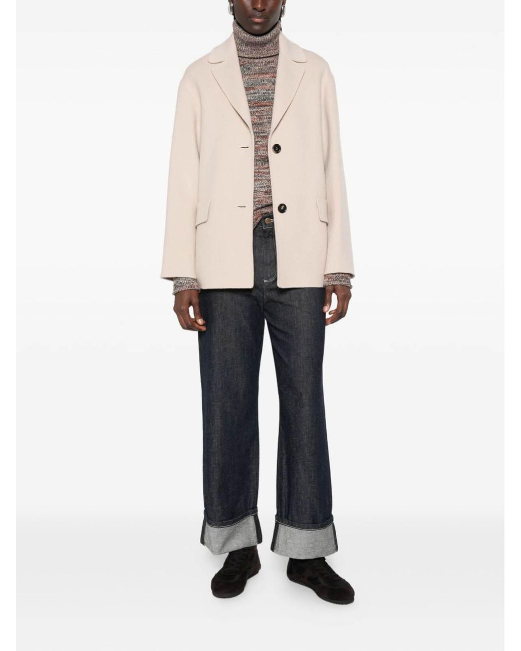 Max Mara Natural Elfi Single-Breasted Blazer