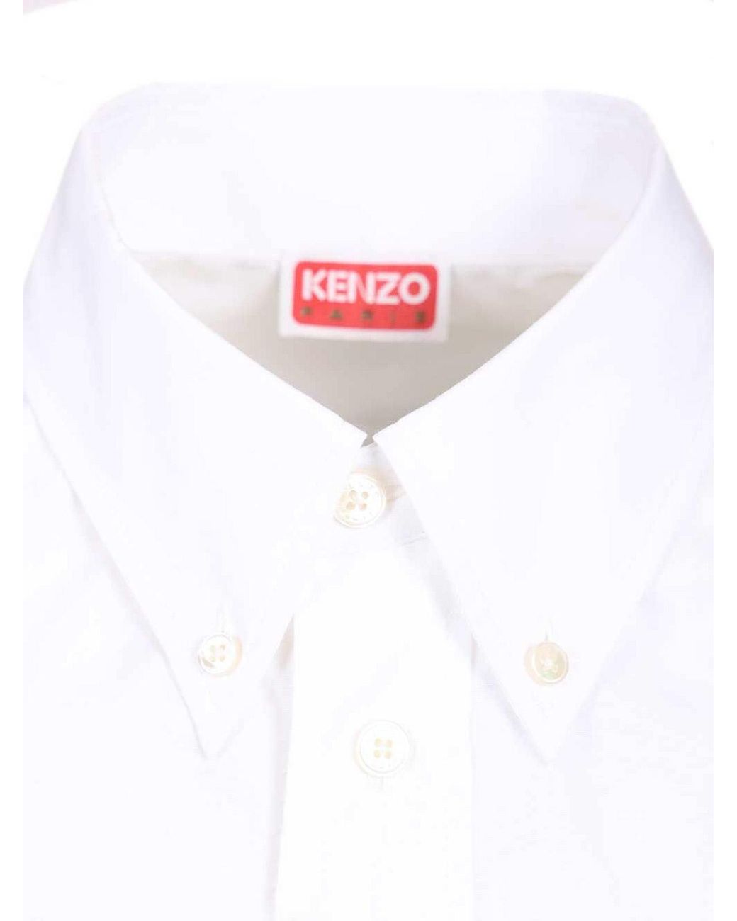 KENZO White Wild Tiger Shirt for men