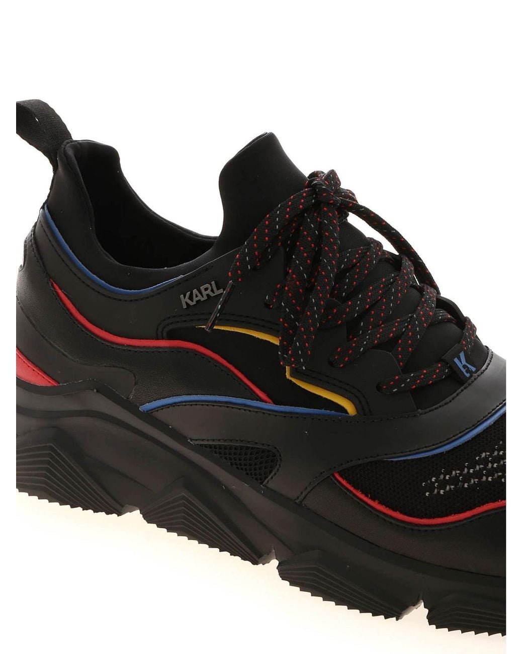 Karl Lagerfeld Black Verge Sneakers for men