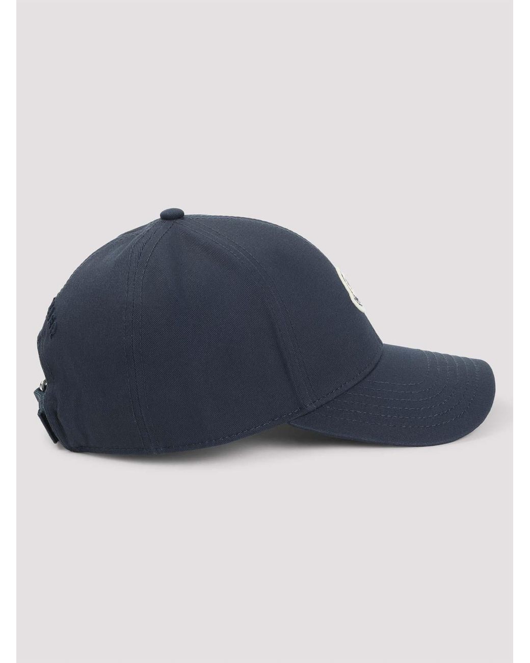 Cotton Baseball Cap-Uomo di Moncler in Blue da Uomo