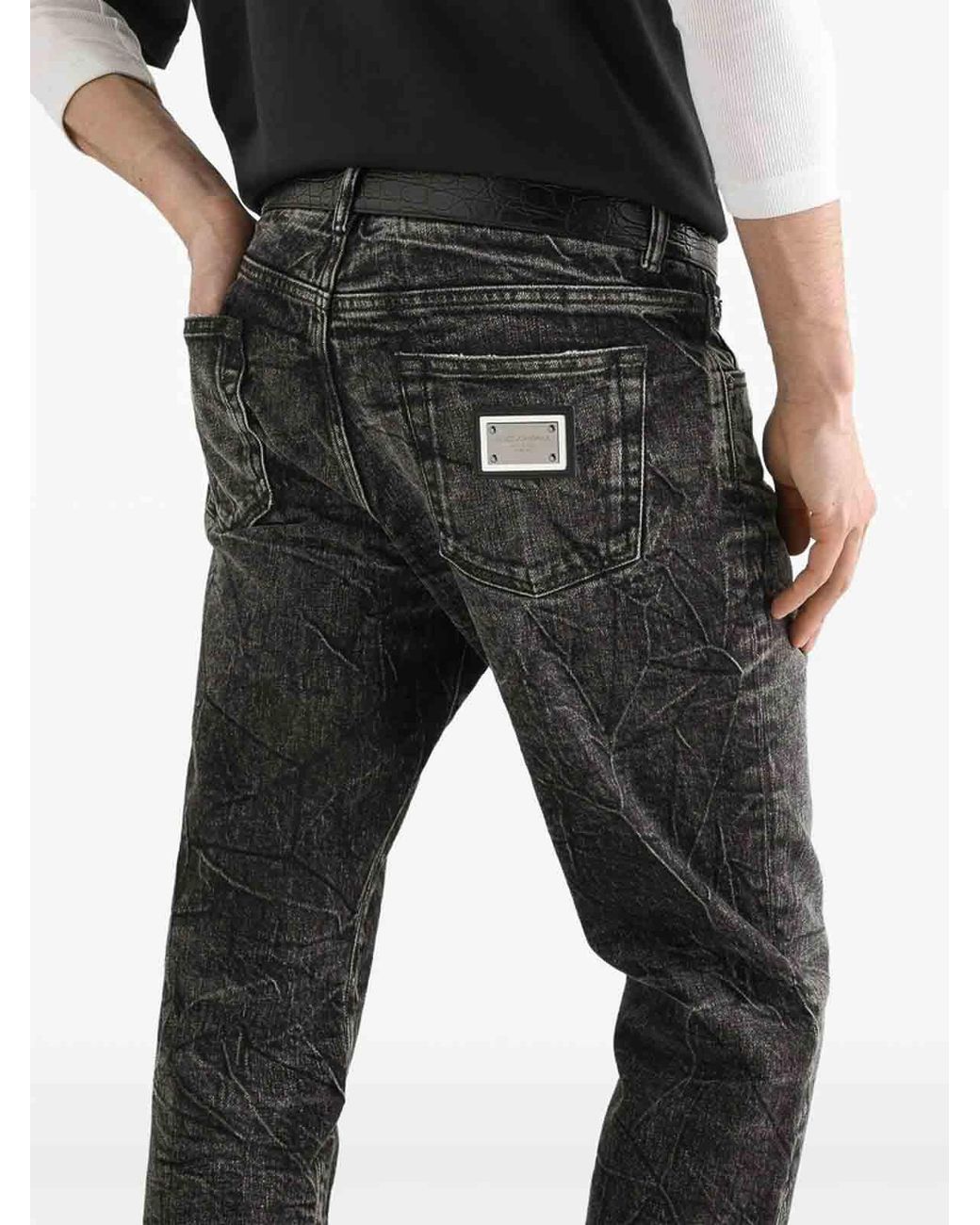 Dolce & Gabbana Black Jeans for men