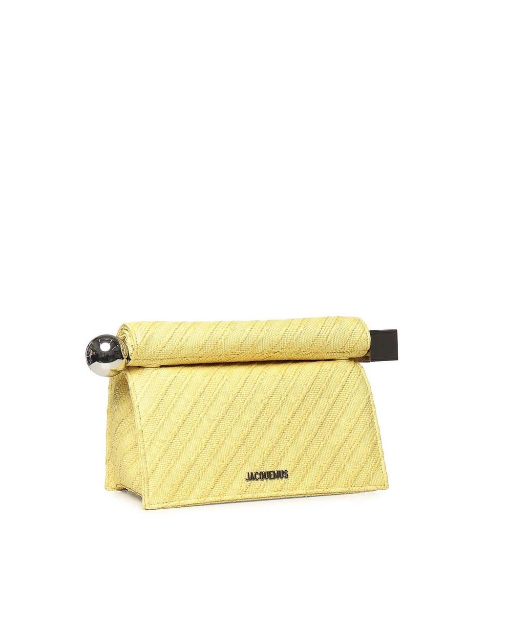 Jacquemus Yellow Rond Carr Clutch