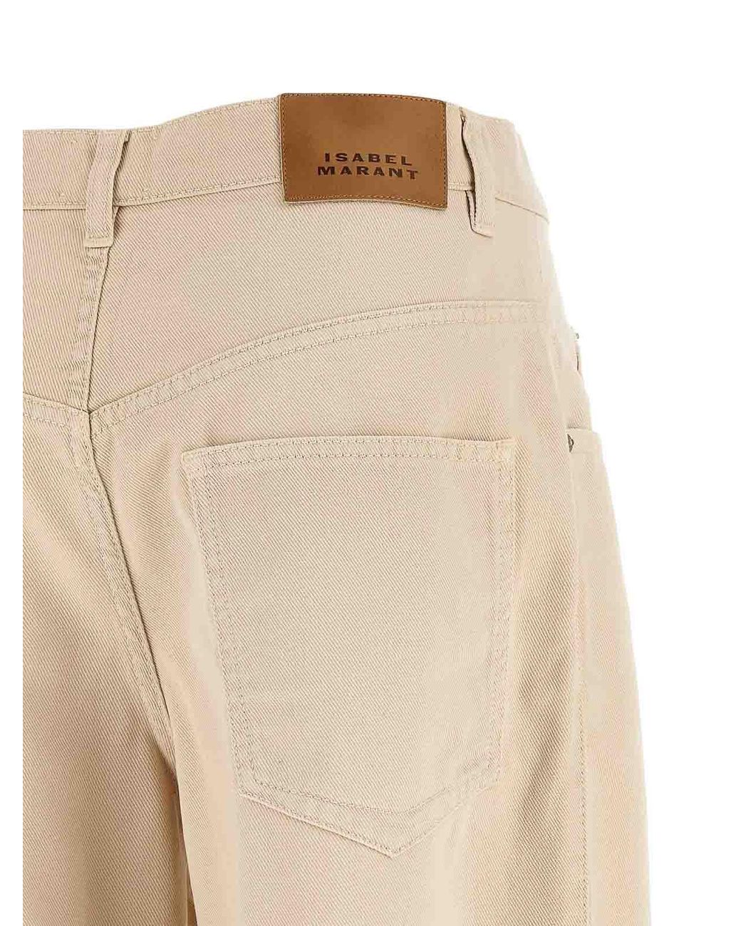 Vaqueros Rectos Isabel Marant de color Natural
