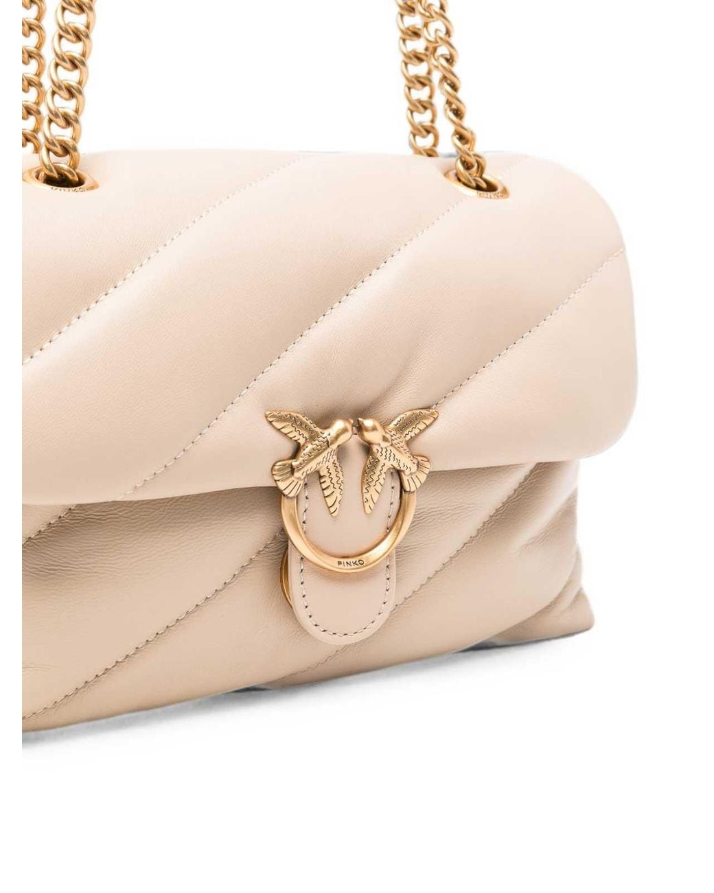 Pinko Natural Light Love Puff Mini Quilted Bag