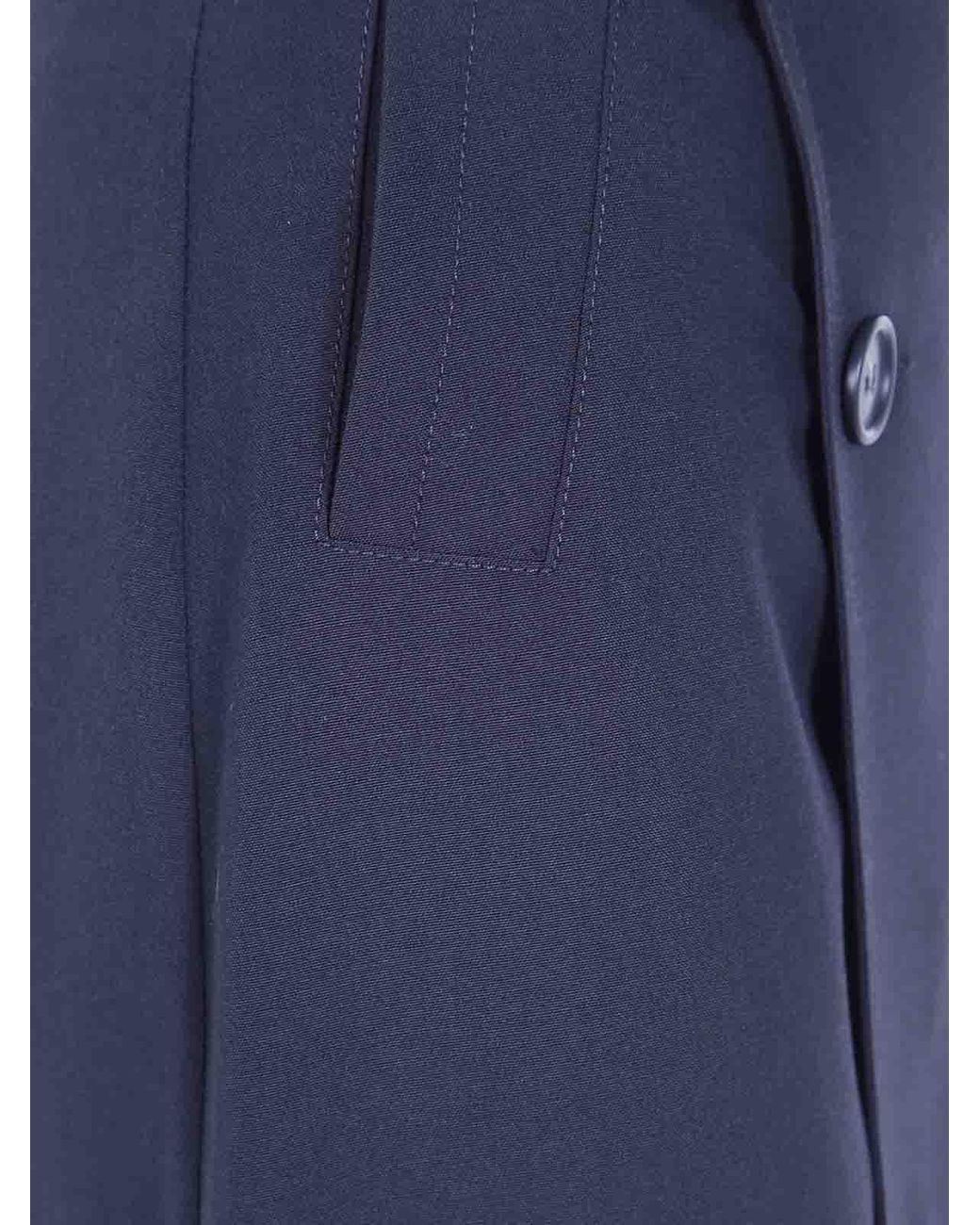 MM6 by Maison Margiela Blue Midi Flared Skirt