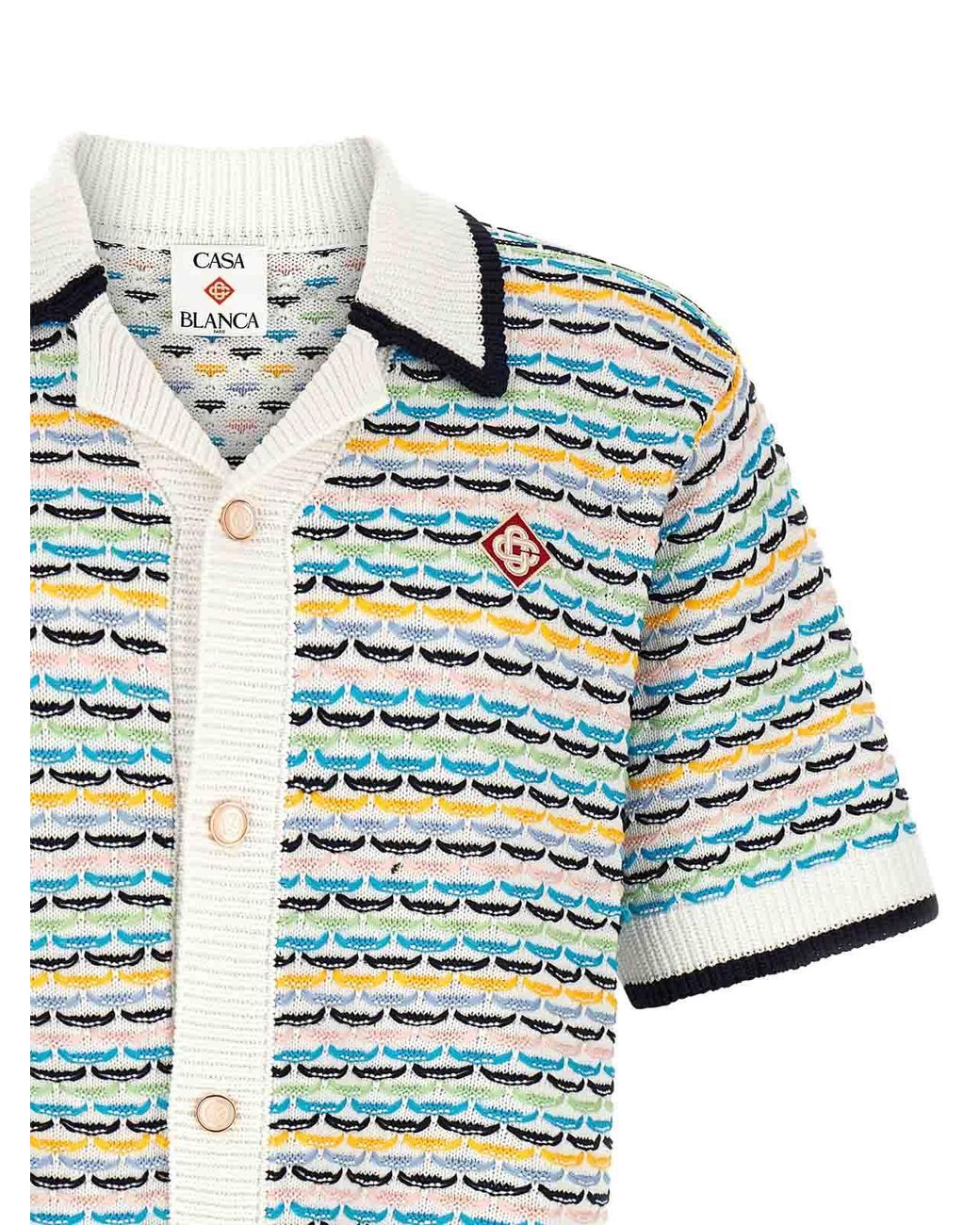 Casablanca Blue Tuck Stitch' Shirt for men