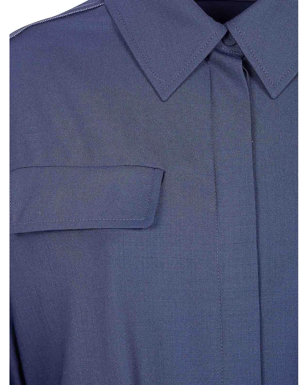 Fabiana Filippi Blue Dress With Belt
