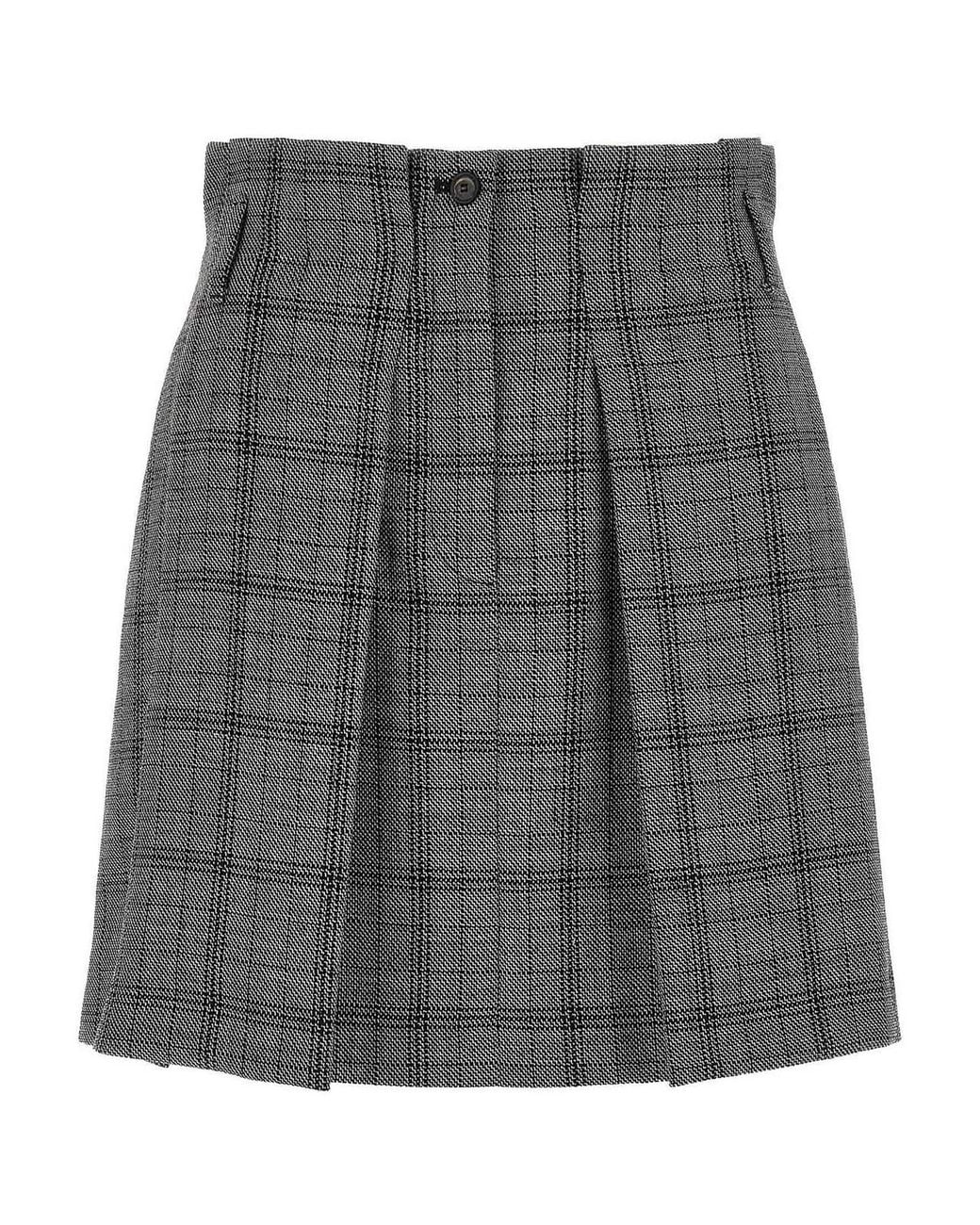 Tela Gray Gaby Pleated Skirt
