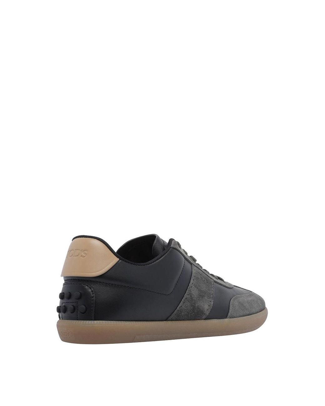 Tod's Black Suede-Panelled Sneakers for men