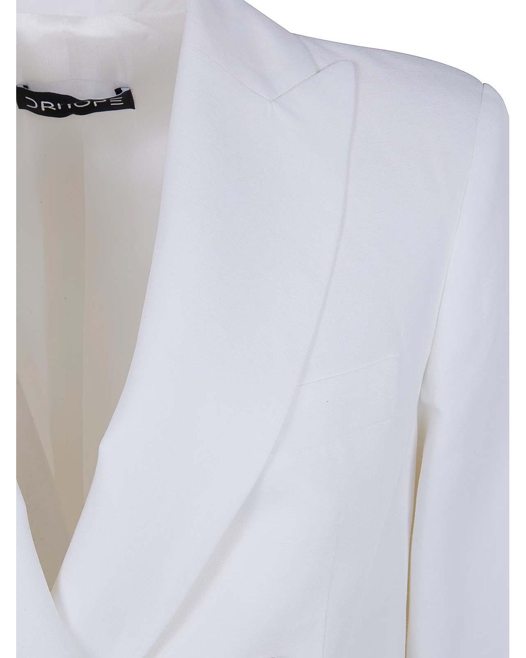 DR. HOPE White Double Breasted Blazer Jacket
