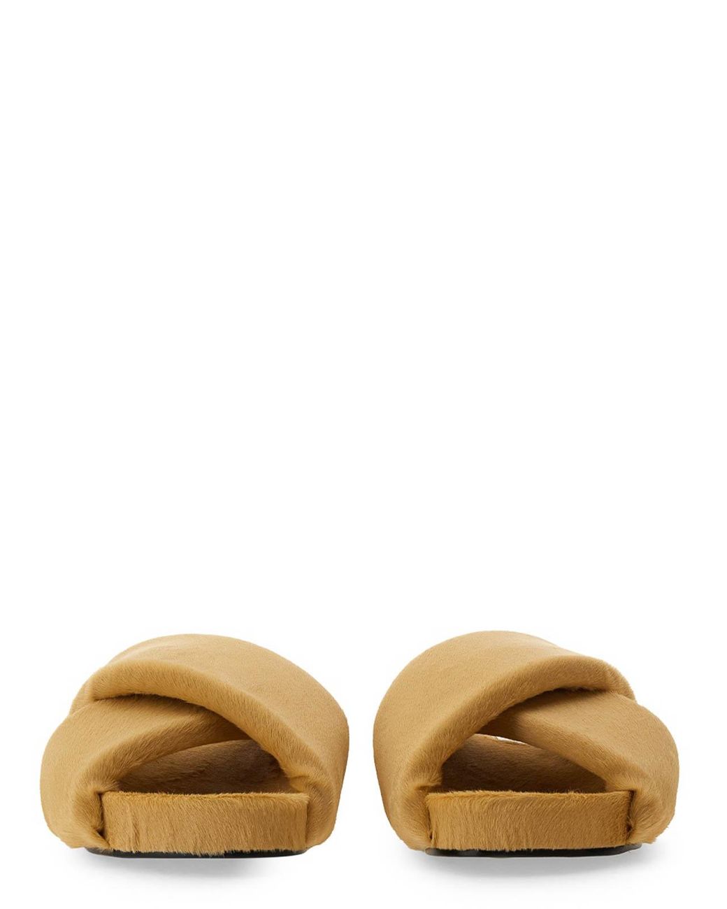 Jil Sander Brown Crisscross Sandal