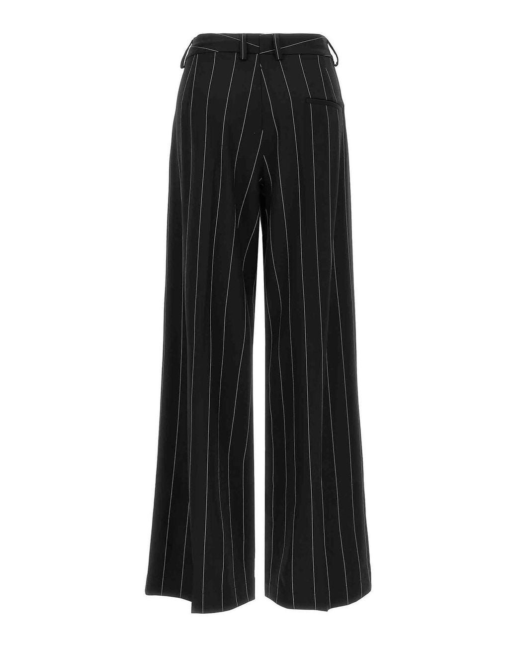 Federica Bonifaci Black Pinstripe Trousers