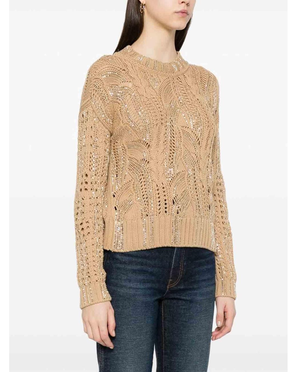 Ermanno Scervino Natural Crystal Sweater