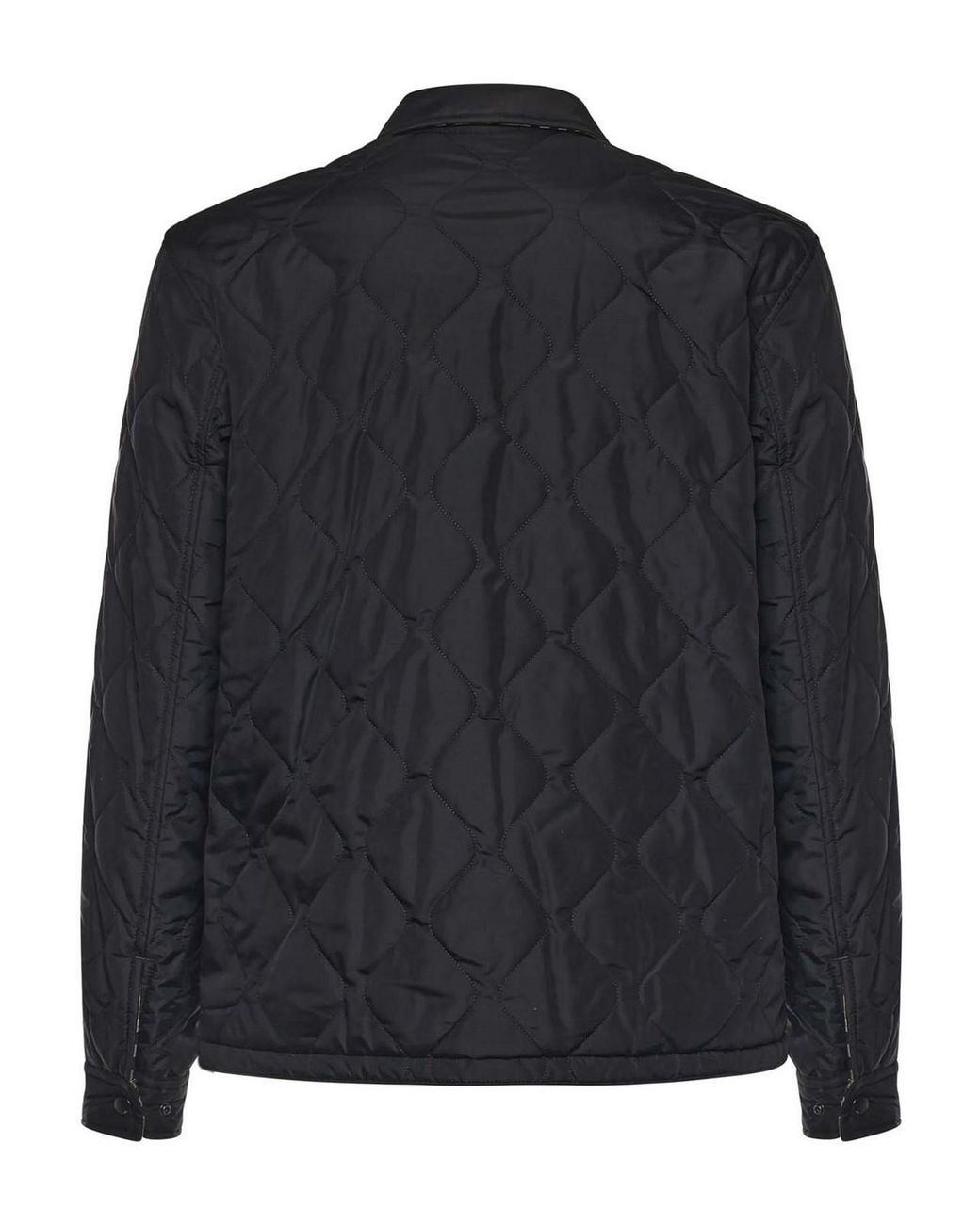 Burberry Blue Reversible Quilted Nylon Shirt for men