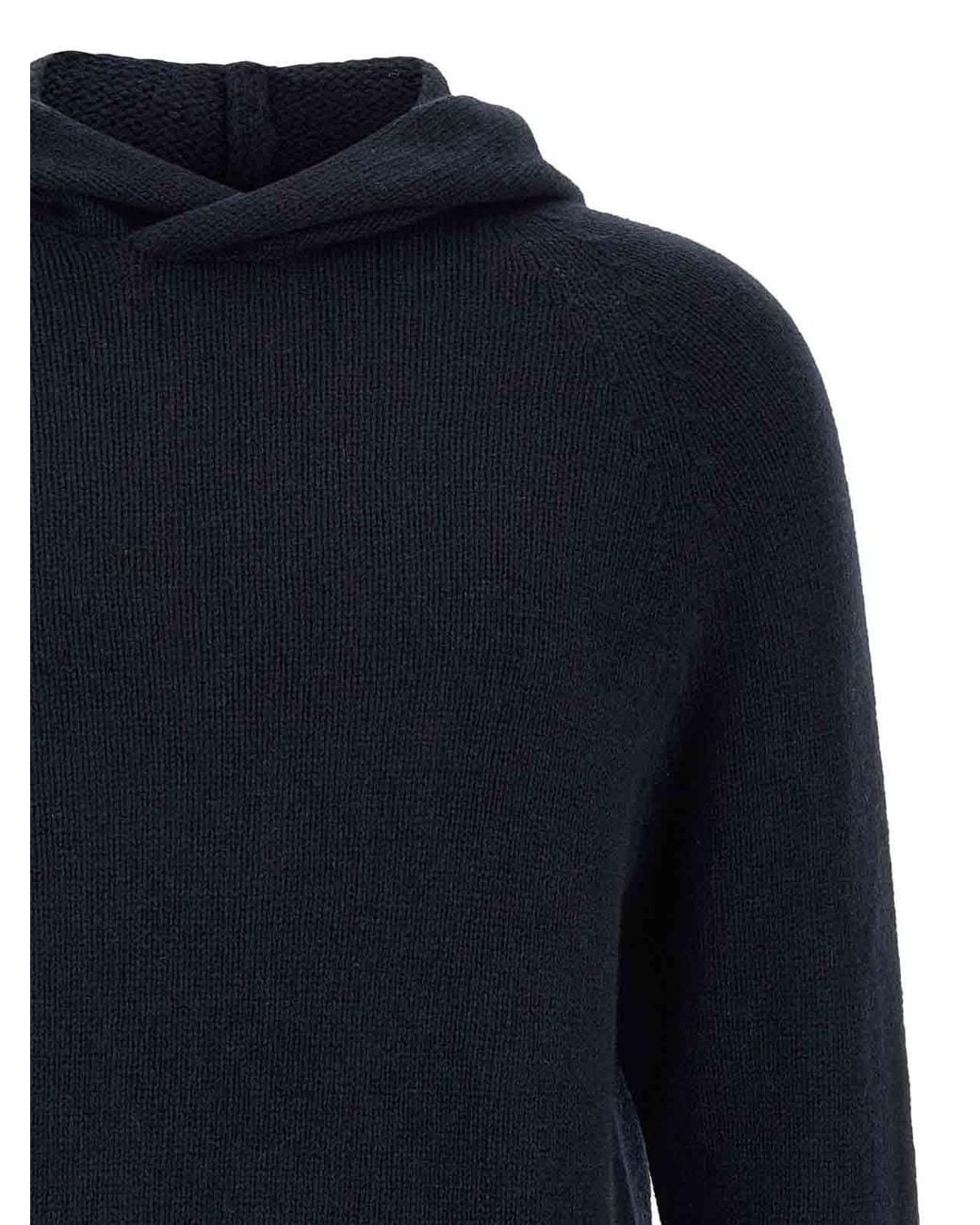 Ma'ry'ya Blue Hooded Sweater for men