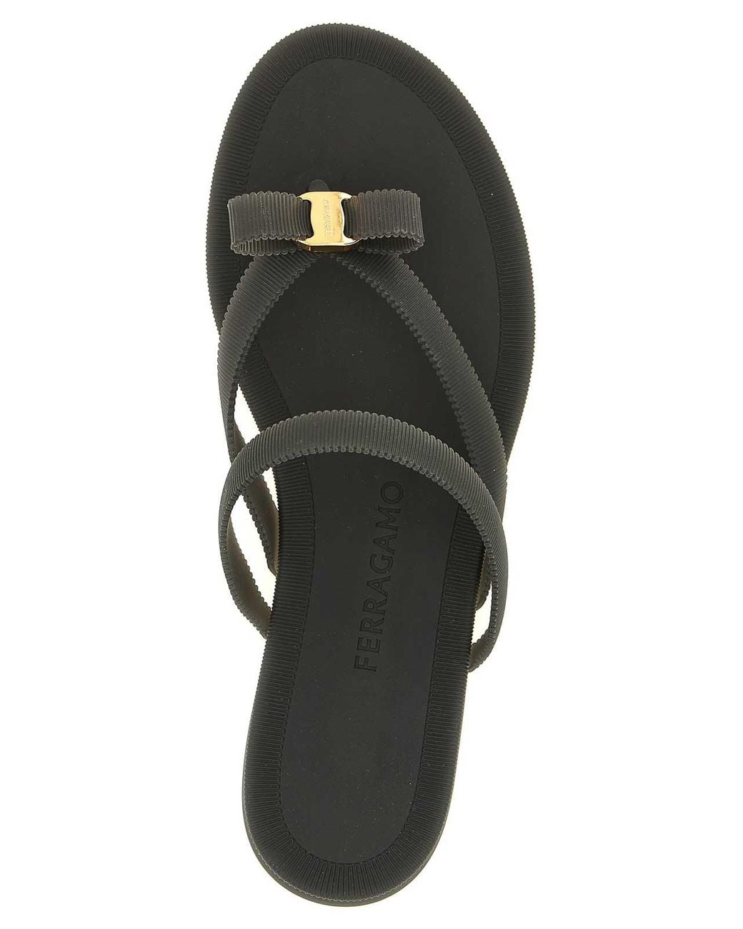 Ferragamo Black Sandals