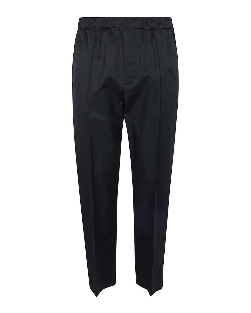 Lanvin Black Elasticated Waist Trousers for men