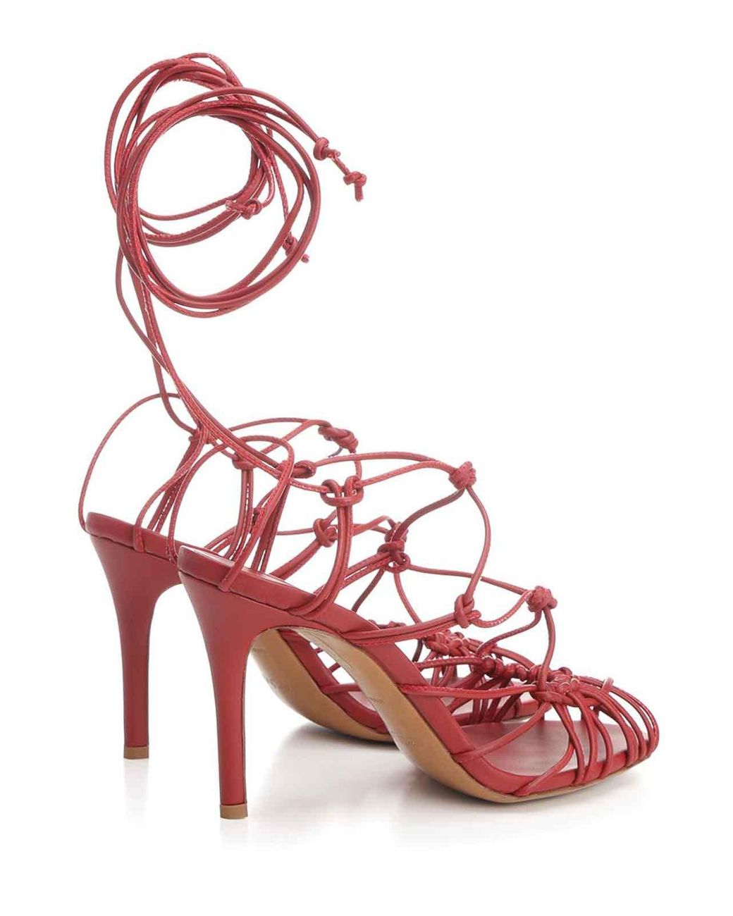 Forte_forte Red Leather Sandals