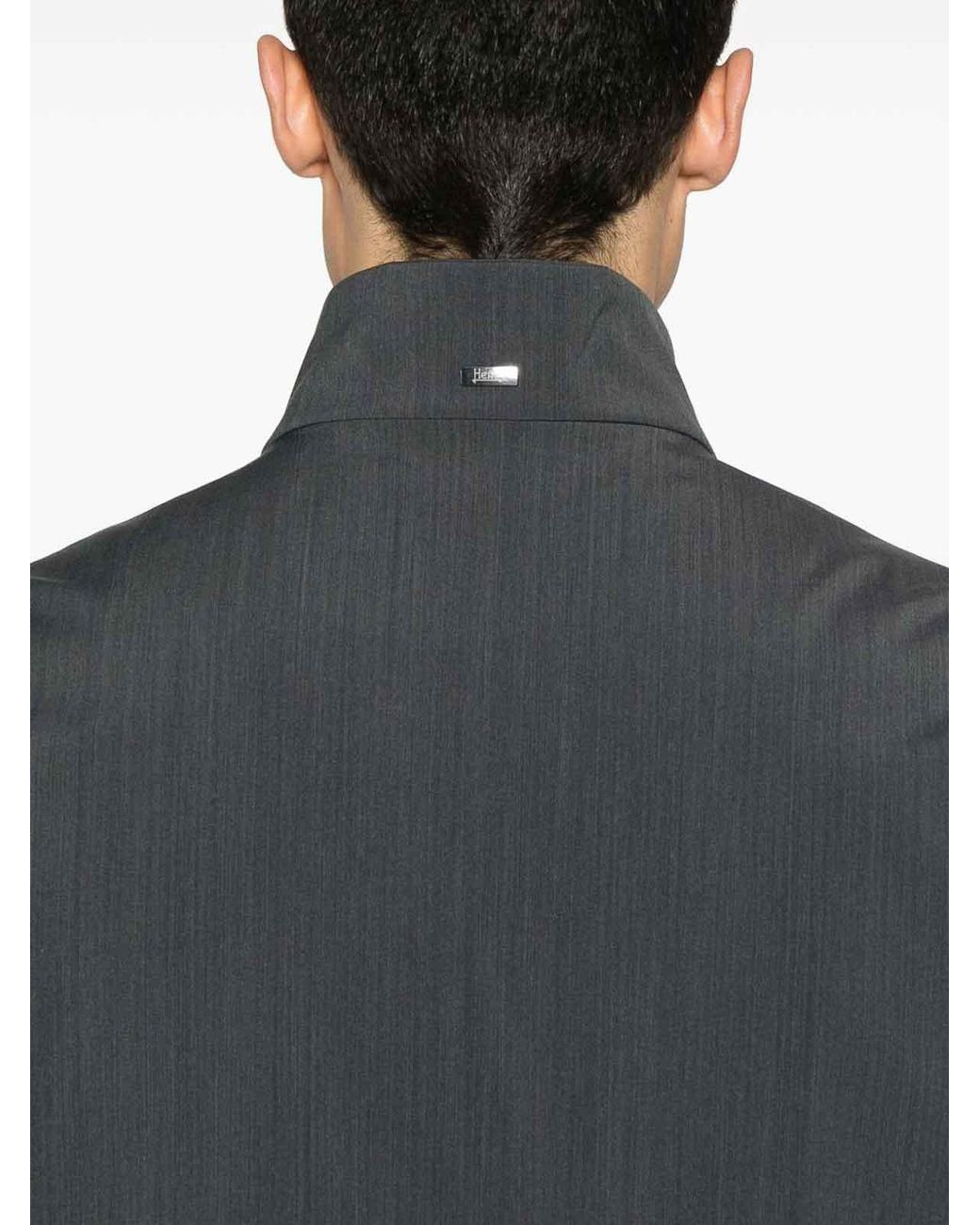 Herno Gray Zip Jacket for men