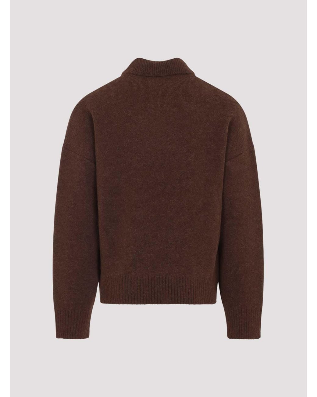 AMI Brown Ami Adc Polo for men