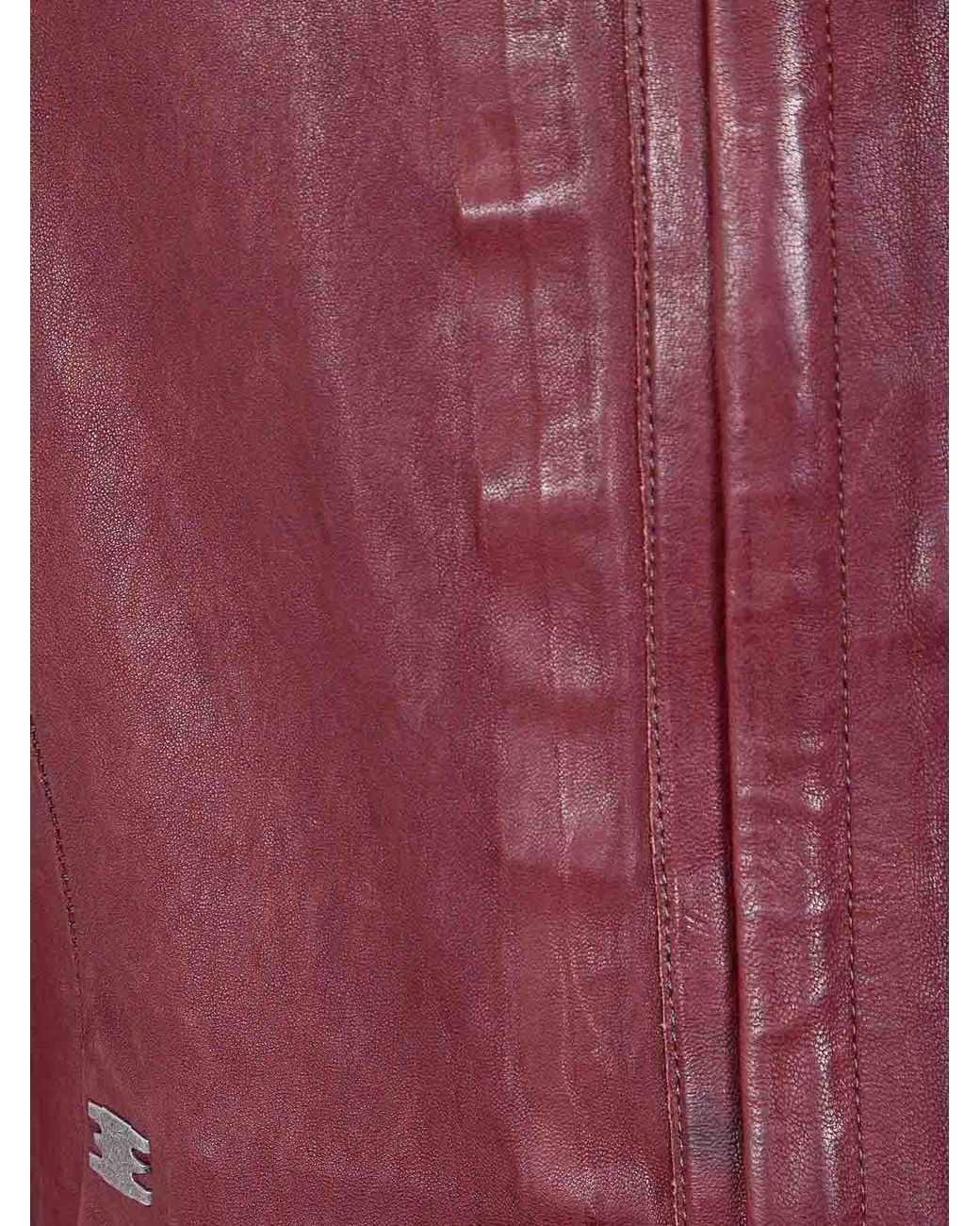 Isaac Sellam Red Imparable Nappa Stretch Jacket for men