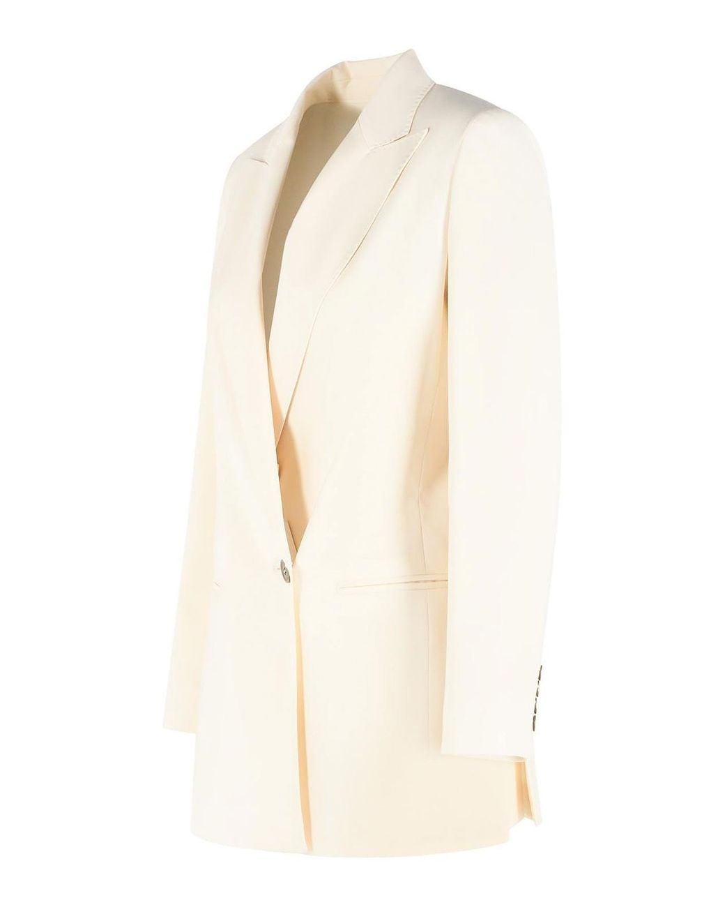 Max Mara Natural Bikini Ivory Virgin Wool Blazer