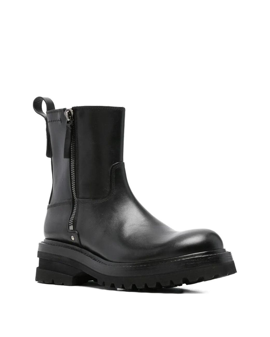 Premiata Black Leather Boots for men