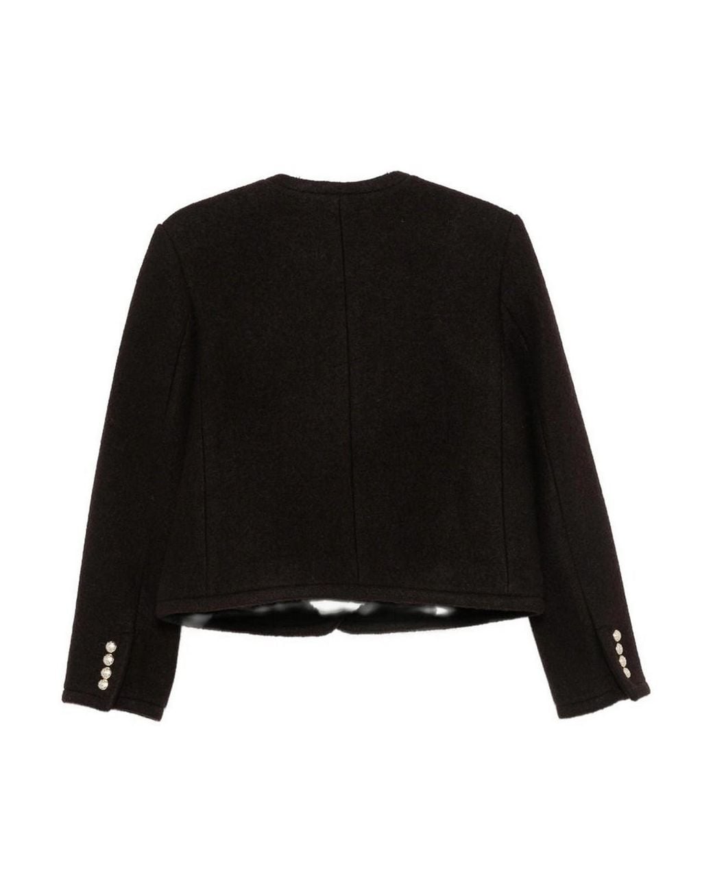 DUNST Black Wool Tweed Jacket