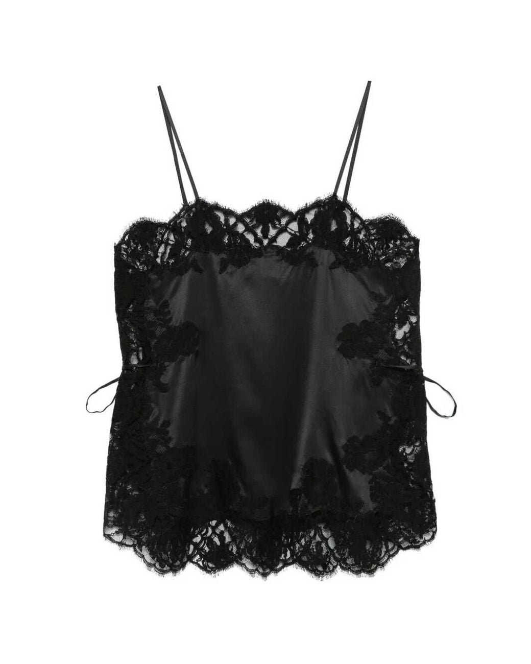 Dolce & Gabbana Black Top With Lace