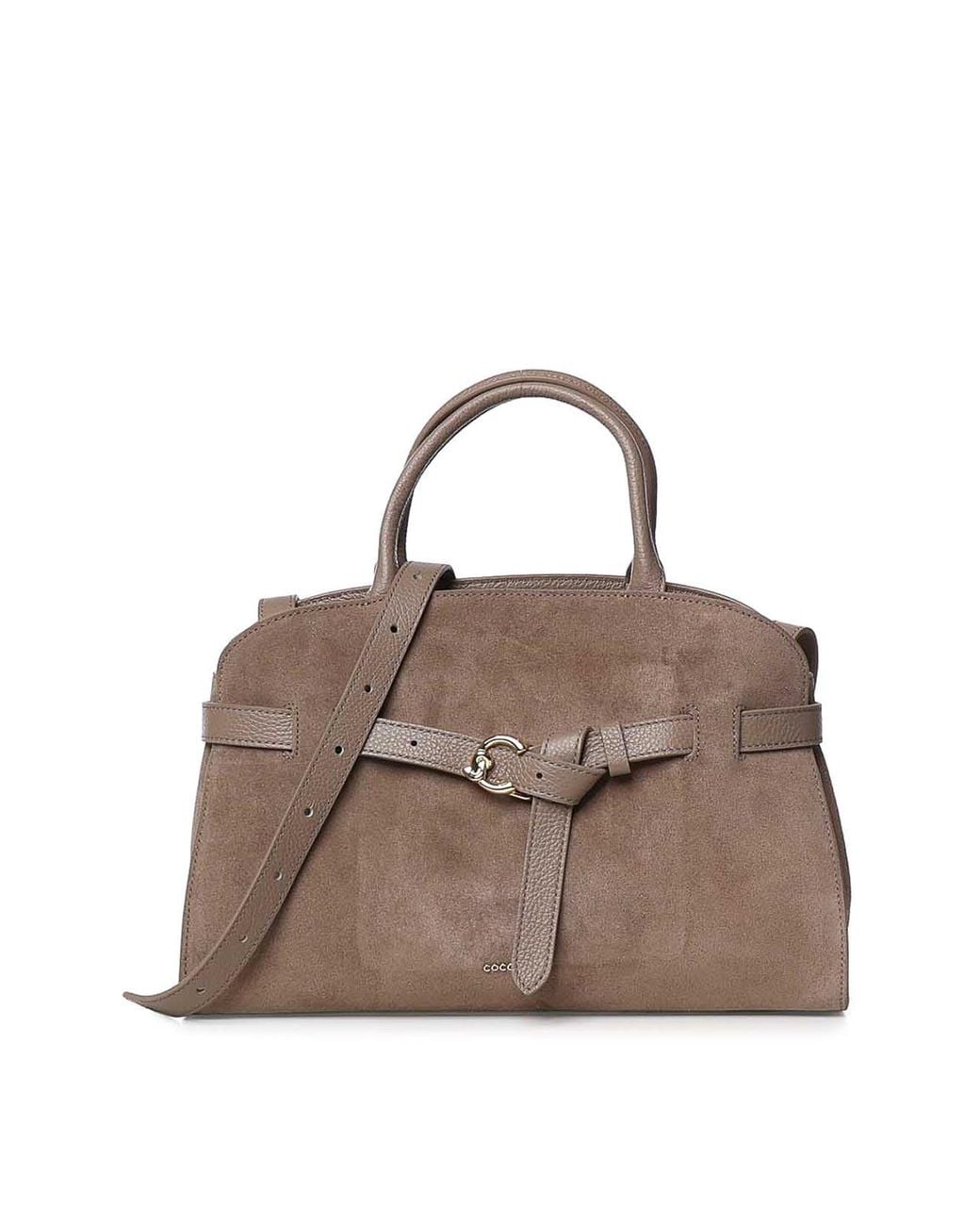 Coccinelle Brown Sabine Medium Suede Bag