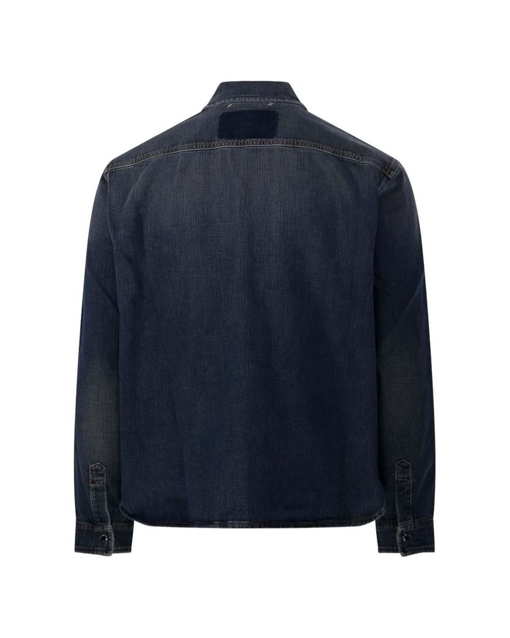 Golden Goose Deluxe Brand Blue Denim Cotton Shirt for men