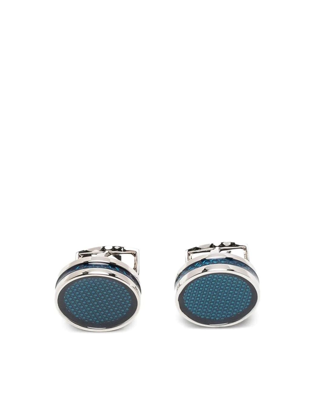 Tateossian Blue Tablet Ice Cufflinks for men
