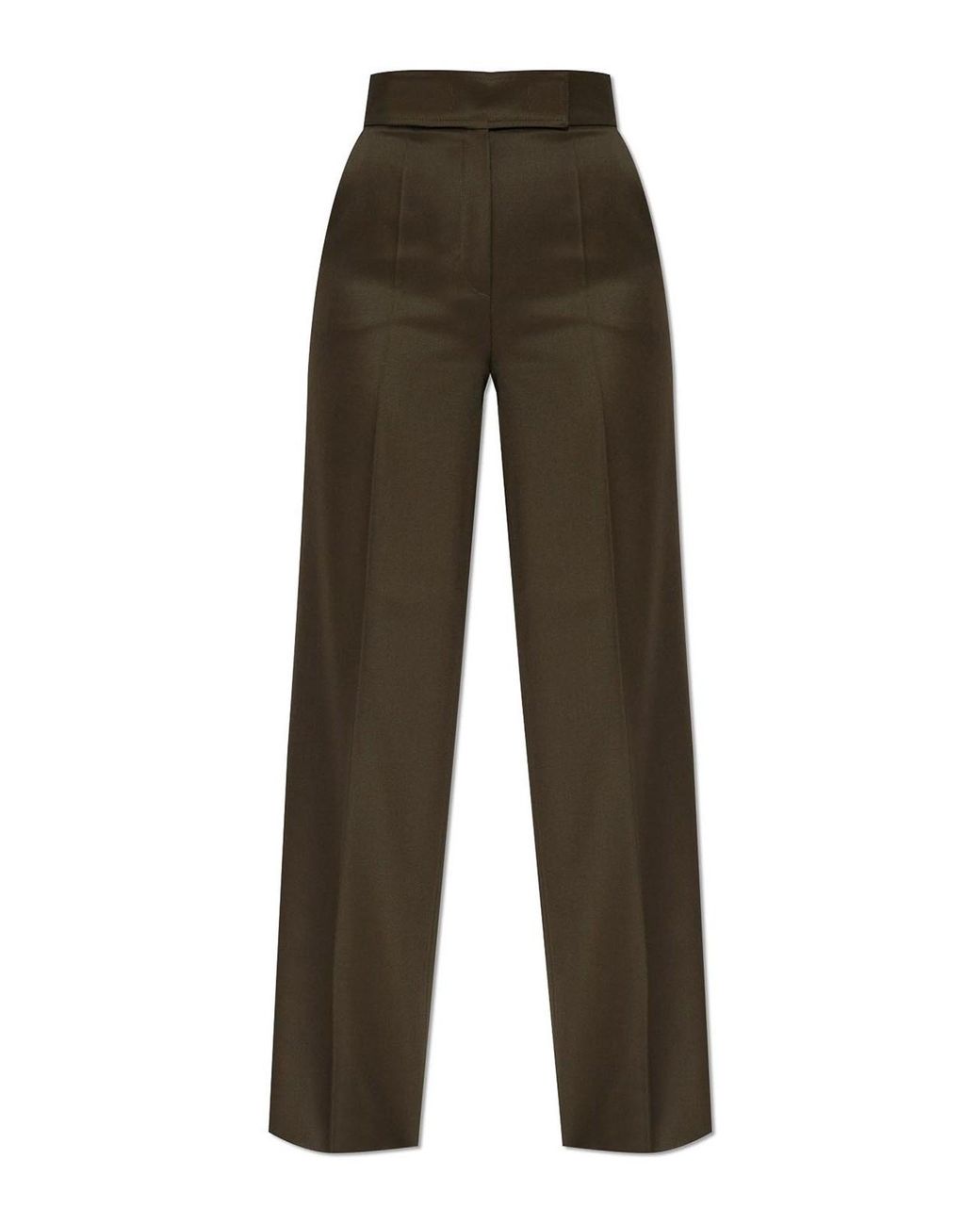 Max Mara Green Arturo Wool Trousers By