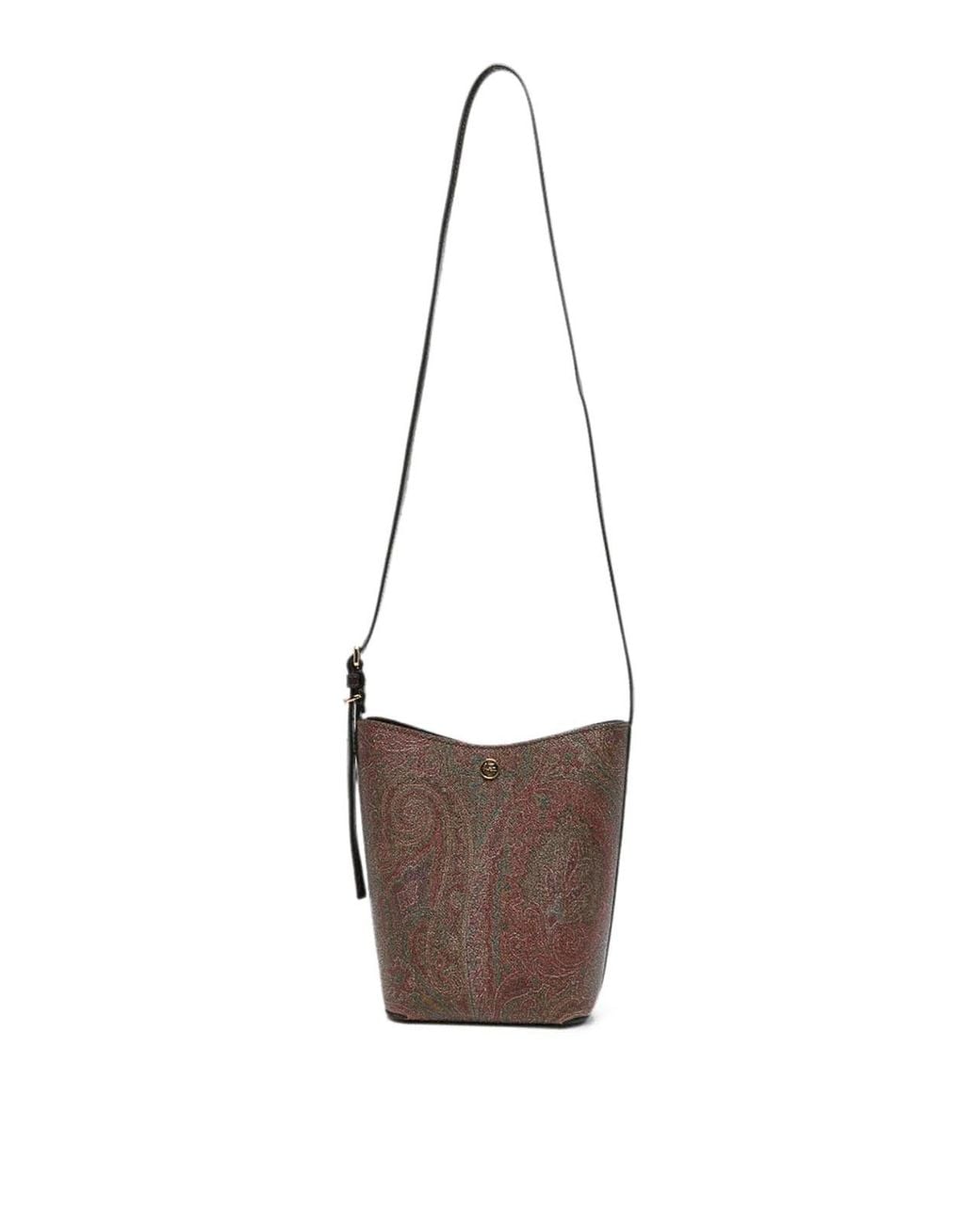 Etro White Arnica Paisley Bucket Bag