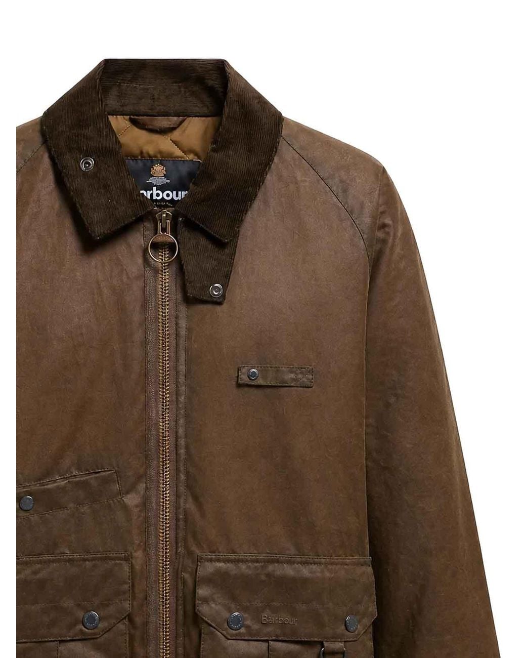 Barbour Brown Re-Engineered Durran Waxed Jacket for men