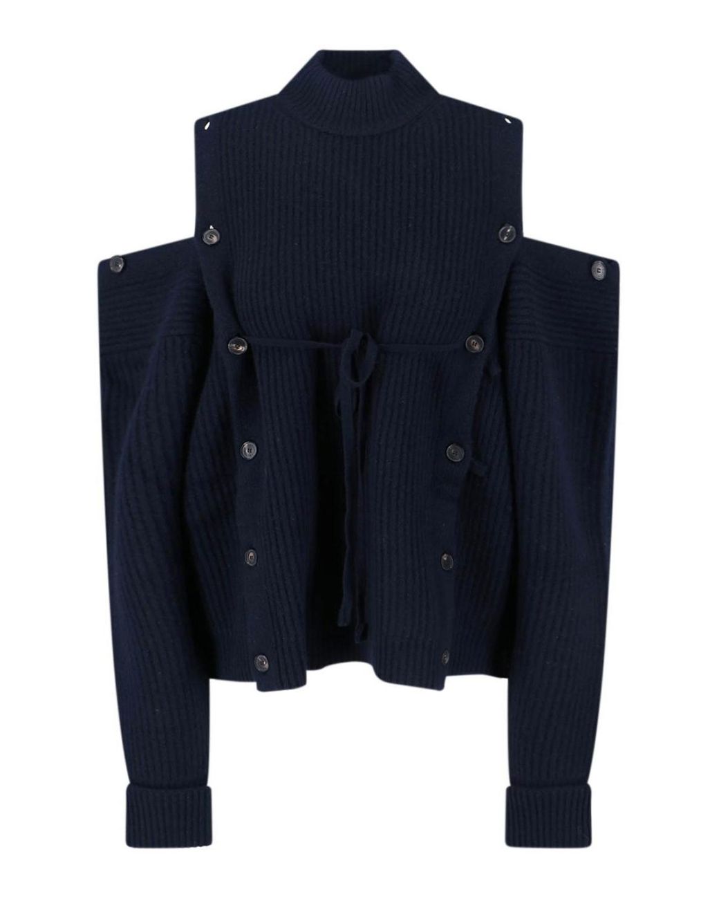 Setchu Blue Wool And Cashmere Blend Sweater