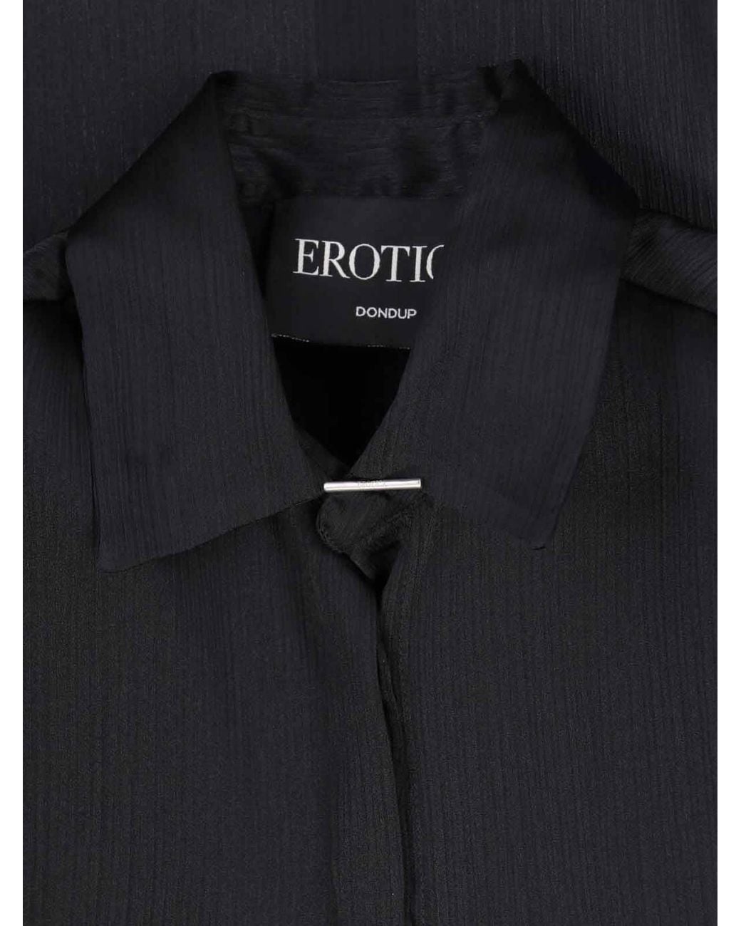 Dondup Black Chiffon Shirt