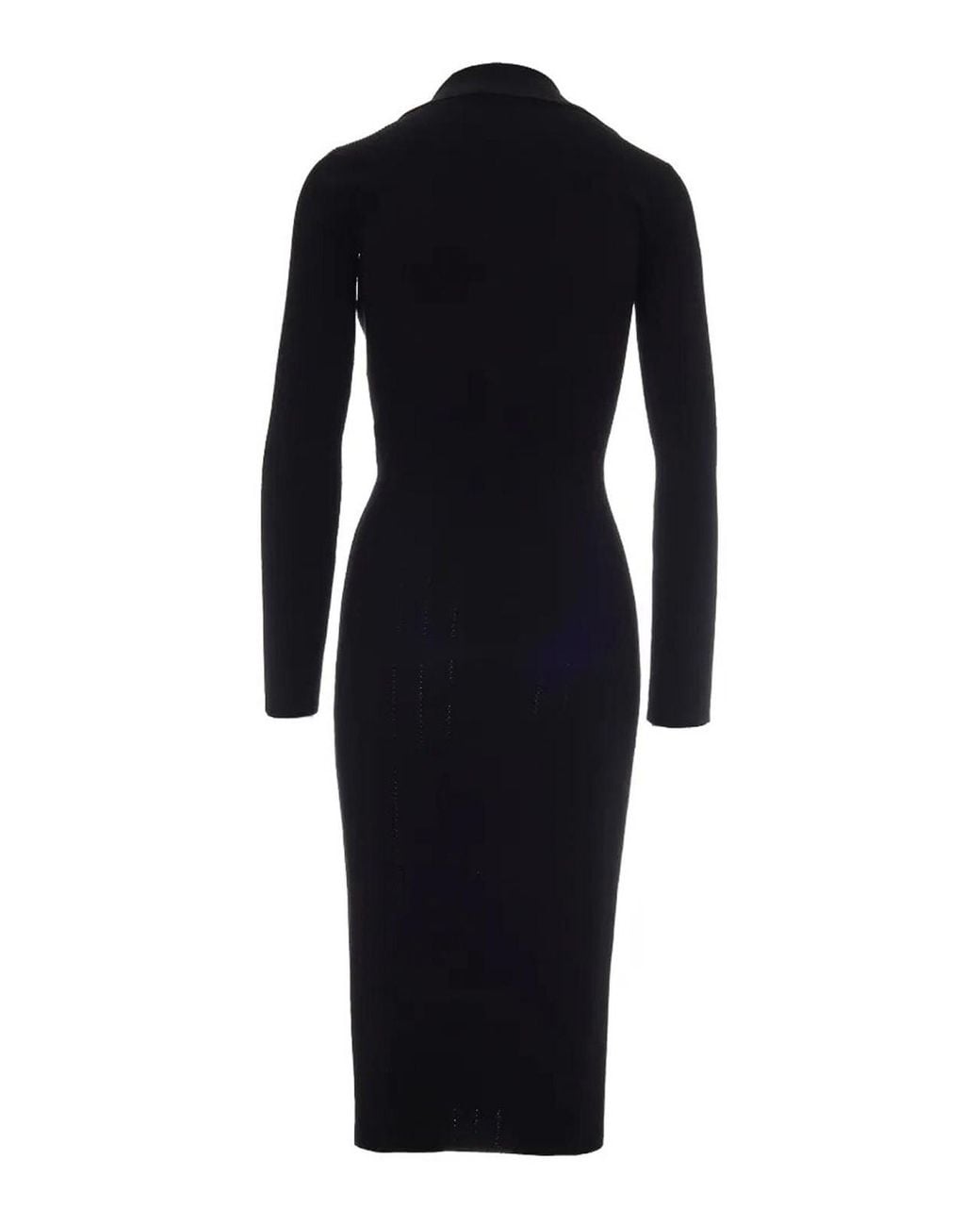Elisabetta Franchi Black Knitted Dress