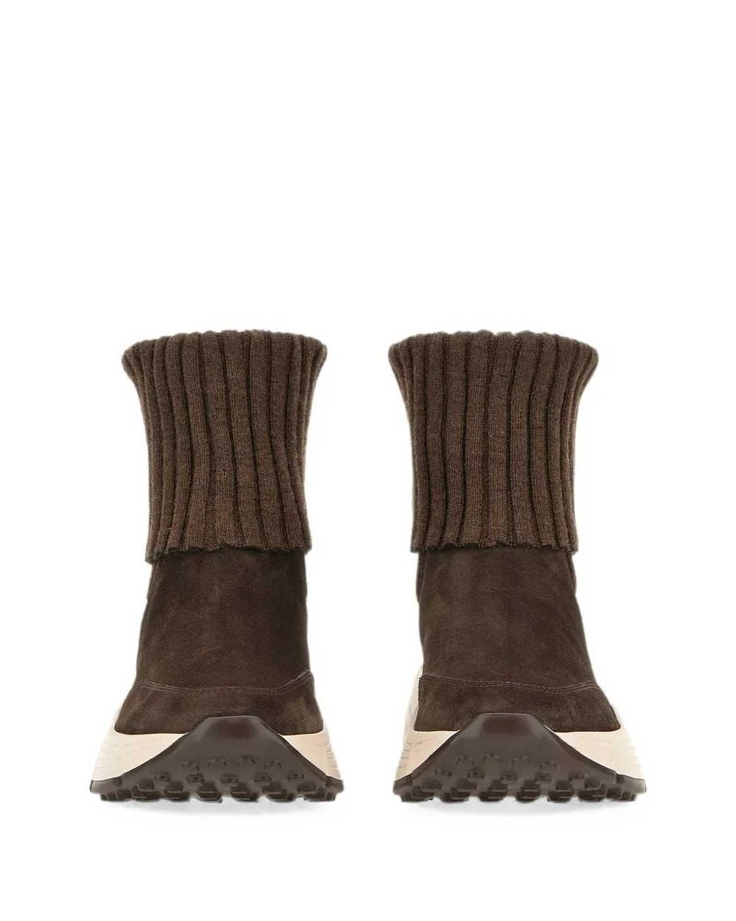 Hogan Brown H669 Chelsea Gambale Boots