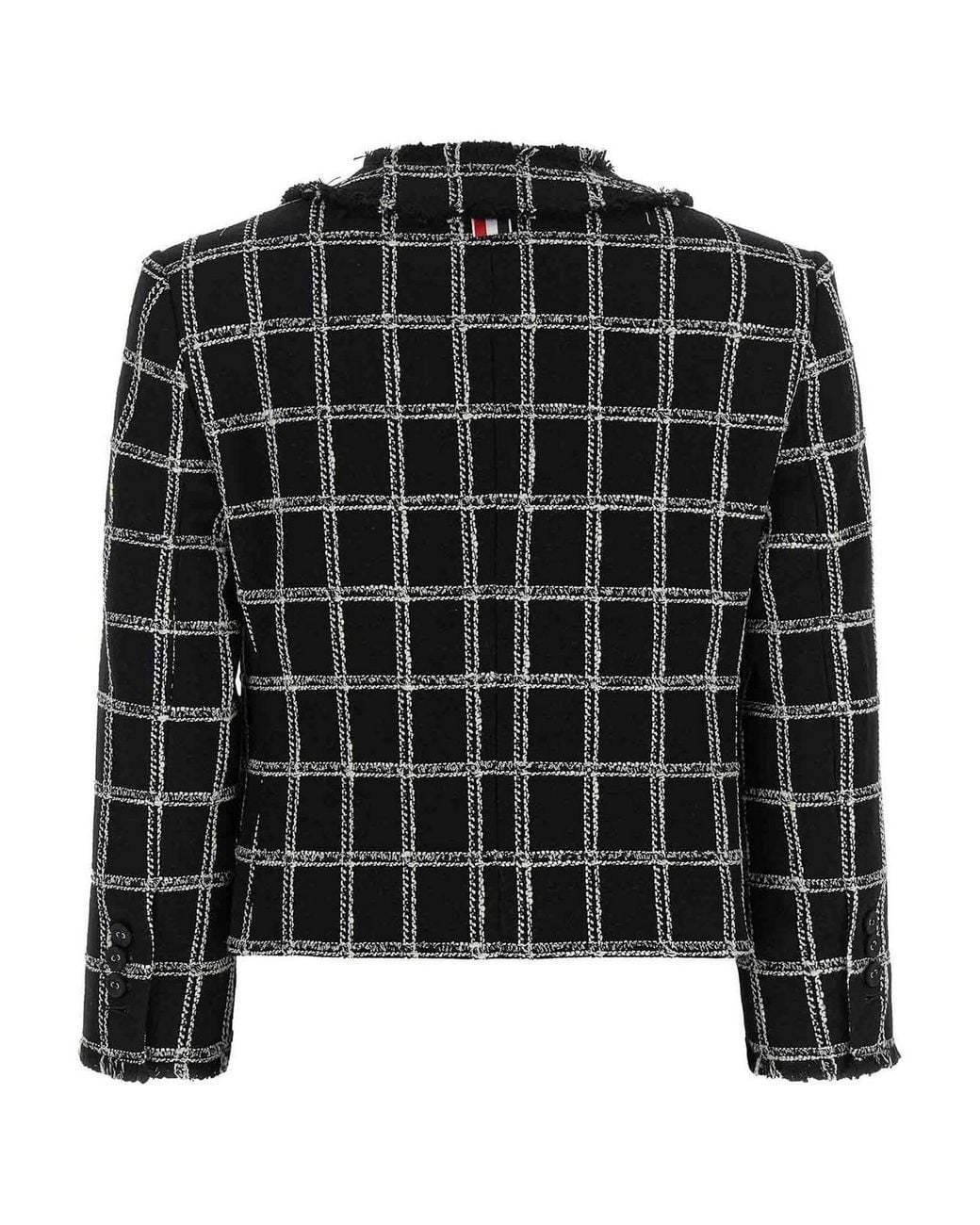 Thom Browne Black Tweed Blazer