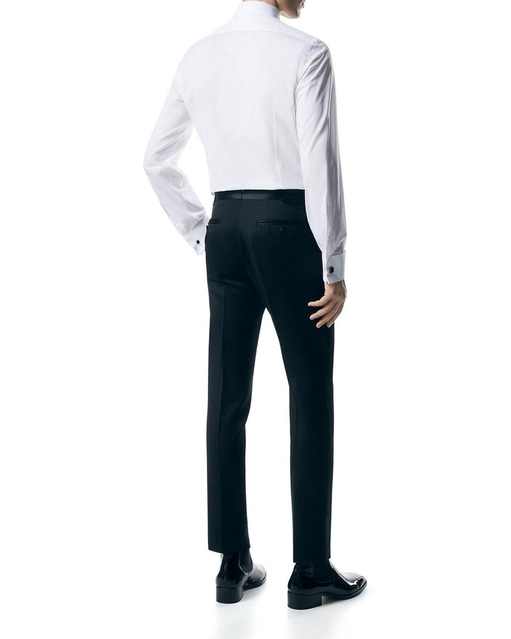 Tom Ford White Cocktail Voile Slim Fit Evening Shirt for men
